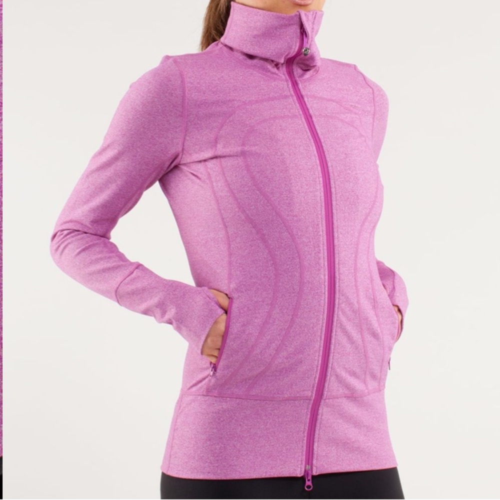 Lululemon In Stride Zip Up Jacket Heathered Ultra Violet